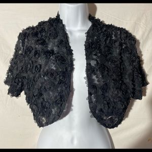 Chetta B Floral Shrug Bolero Jacket Size M
